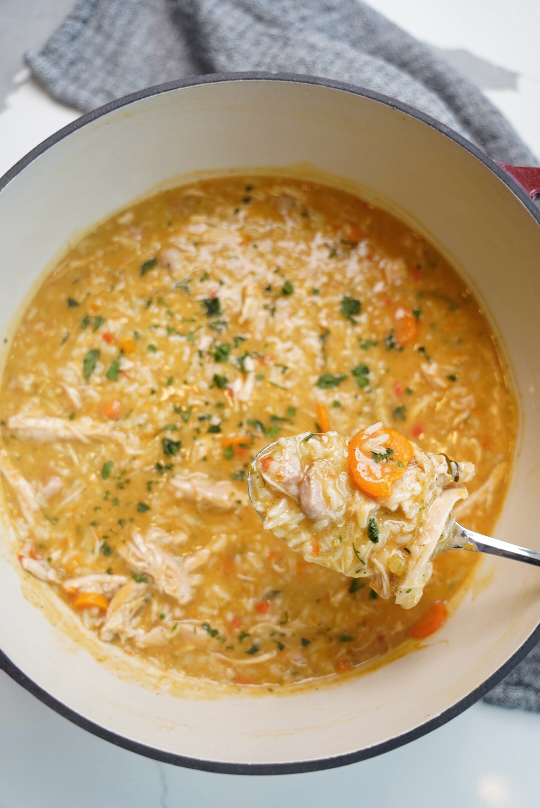 Hearty Chicken and Rice Soup
